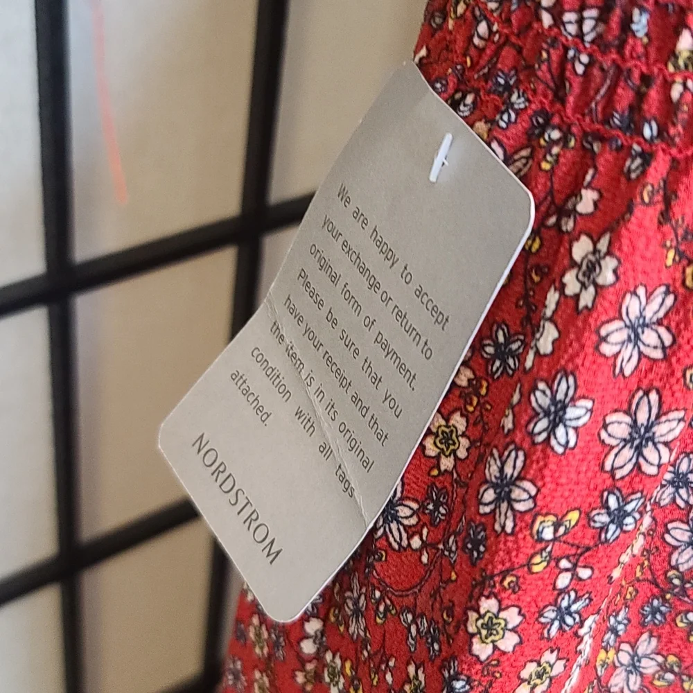 NWT Max Studio Red Ruffled Maxi Dress sz XS/S - Picture 9 of 11